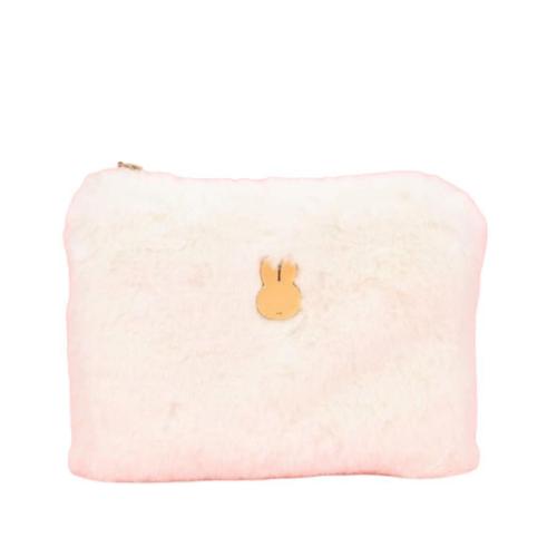 平ポーチ ミッフィー もこもこフラットポーチ アイボリー ディックブルーナ ゾーウィー プレゼント 絵..