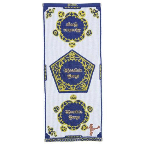 フェイスタオル ハリーポッター パイルジャカードロングタオル オーガニックコットン カエルチョコフェ..