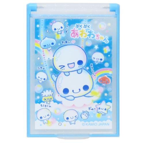 手鏡 ぷくぷくあわわちゃん カードミラーS ブランコ カミオジャパン コンパクトミラー かわいい メール便可 マシュマロポップ