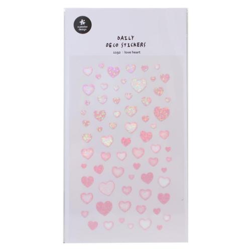 Stickers - シールシート スワテリエステッカー love heart S＆C デコレーション DECOシール かわいい メール便可 マシュマロポップ