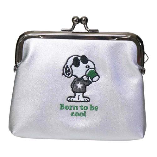 Accessories Pouches - ミニポーチ スヌーピー がま口ミニポーチ ジョークール Born to be cool ピーナッツ カミオジャパン 小物入れ メール便可 マシュマロポップ