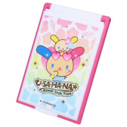 Hand Mirror - 手鏡 ウサハナ カードミラーS Kawaii Style Time サンリオ カミオジャパン コンパクトミラー メール便可 マシュマロポップ