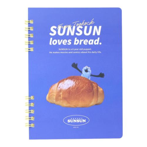 方眼ノート パペットスンスン B6 リングノート BREAKFAST ブレックファスト PUPPET SUNSUN フロンティア 新学期準備文具 日本製 メール便可 マシュマロポップ
