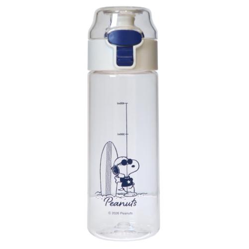 乐天商城 - 水筒 スヌーピー 冷凍できるクリアボトル サーフ ジョークール ピーナッツ カミオジャパン 500ml ランチ 雑貨 マシュマロポップ