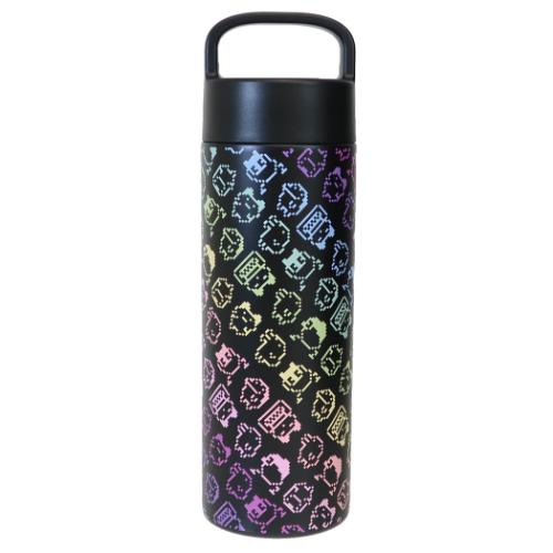【最大1000円OFFクーポン！】たまごっち 保温保冷水筒 ハンドル付きステンレスボトル 500ml ドットグラデーション 東亜金属