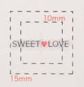 SWEET❤LOVE【ネイルシール】幅2ミリ/1シート30枚入(小)