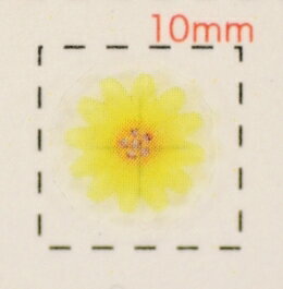 ひまわり【フラワーネイルアート用シール】1シート　9枚入