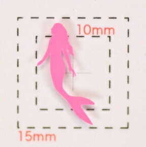 マーメード【人魚ネイルシール】（2）ピンク/1シート6枚