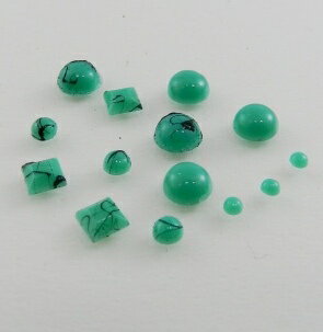 ターコイズ シャーベットグリーン《2ミリ30個入》デコ電・ネイル用ストーン