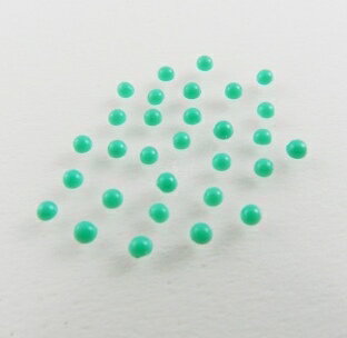 ターコイズ シャーベットグリーン《2ミリ30個入》デコ電・ネイル用ストーン