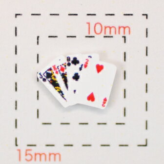 【トランプネイルシール】カード(3)4枚重ね1シート9枚入 【トランプネイルシール】カード(3)4枚重ね1シート9枚入