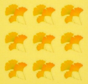 紅葉・秋【ネイルデザインシール】いちょう(2)/1シート9枚入