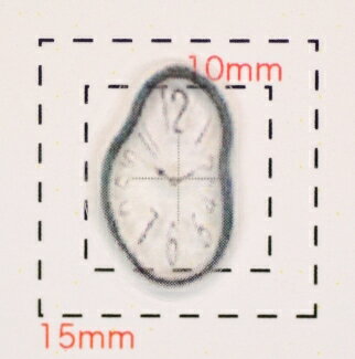時計 デザイン【ネイルアートシール】（1）/1シート4枚入