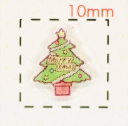 Christmasツリー【クリスマス ネイル＆デコシール】(1)/1シート9枚入