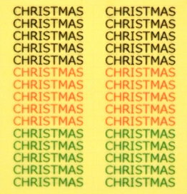Christmasロゴ【3色MIX　クリスマスネイルシール】(1)/1シート30枚入