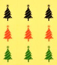 Christmasツリー【3色MIX クリスマスネイルシール】(1)/1シート9枚入