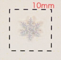 雪の結晶【3Dネイルシール】シルバー グラデーション(5)/1シート16枚入