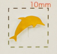 動物【ネイルシール】イルカ　ゴールド/1シート9枚入