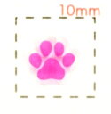 犬の足跡（肉球）【ドッグ ネイルシール】（1）ピンク/1シー