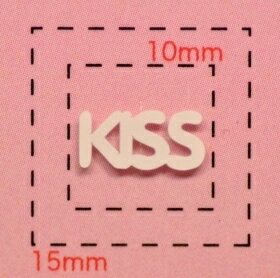 KISS【デザイン　ネイルシール】ホワイト/1シート9枚入
