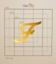 【スワロフスキー37個付イニシャルシール】(スマホ・スマフォ用デコ電ケース・カバー)大文字GD(大)F