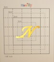 【スワロフスキー27個付イニシャルシール】(ソフトバンク スマホ&デコ電・ケース・カバー)大文字GD(小)N