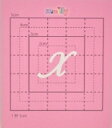 【スワロフスキー27個付イニシャルシール】(オリジナルスマートフォン ケース・カバー)大文字WH(小)X