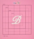 【スワロフスキー27個付イニシャルシール】(オリジナルスマフォ ケース・カバー)大文字WH(小)B