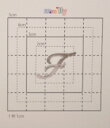 【スワロフスキー27個付イニシャルシール】(スマートフォン ケース・カバー)大文字SV(小)F