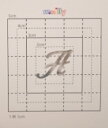 【スワロフスキー27個付イニシャルシール】(スマートフォン オリジナルケース・カバー)大文字SV(小)A