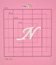 【スワロフスキー27個付イニシャルシール】(オリジナルスマホ ケース・カバー)大文字WH(小)N