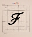 【スワロフスキー37個付イニシャルシール】(オリジナルケース&カバー)大文字BK(大)F