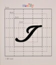 【スワロフスキー37個付イニシャルシール】(オリジナルケース&カバー)大文字BK(大)I