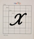 【スワロフスキー37個付イニシャルシール】(オリジナルケース&カバー)大文字BK(大)X