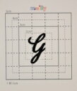 【スワロフスキー27個付ネームシール】(オリジナルプリントケース&カバー)大文字BK(小)G