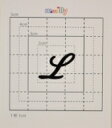 【スワロフスキー27個付ネームシール】(オリジナルプリントケース&カバー)大文字BK(小)L