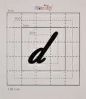 【スワロフスキー20個付アルファベットシール】（iphone5アイホン5ケース・名前入れ）小文字BK（大）d