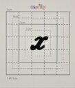 【スワロフスキー20個付アルファベットシール】(iphone5アイホン5ケース・名前入れ)小文字BK(大)x