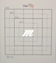 【スワロフスキー20個付アルファベットシール】(スマートホン オリジナルケース・カバー)小文字SV(小)m