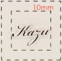 名前 ネイルシール【アルファベット・イニシャル】デザイン( Kazu かず)1シート6枚入