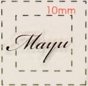 名前 ネイルシール【アルファベット・イニシャル】デザイン( Mayu まゆ)1シート6枚入