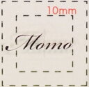 名前 ネイルシール【アルファベット・イニシャル】デザイン( Momo もも)1シート6枚入