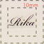 名前 ネイルシール【アルファベット・イニシャル】デザイン( Rika りか)1シート6枚入 150円