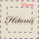 名前 ネイルシール【アルファベット・イニシャル】デザイン( Hitomi ひとみ)1シート6枚入