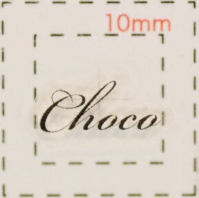 名前 ネイルシール【アルファベット・イニシャル】デザイン( Choco　チョコ)1シート6枚入