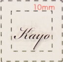名前 ネイルシール【アルファベット・イニシャル】デザイン( Kayo かよ)1シート6枚入(結婚式 ネイル シール ネイルシール ハンドメイド ネイルアート ア...