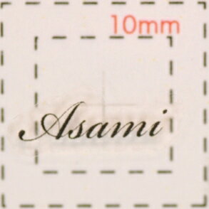 名前 ネイルシール【アルファベット・イニシャル】デザイン( Asami　あさみ)1シート6枚入（結婚式　ネイル　シール　ネイルシール　ハンドメイド　ネイルアート　アート　ネイルパーツ　パーツ　素材　材料　サロン　ネイルサロン　卸　卸売り　セルフ　人名）