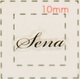 名前 ネイルシール【アルファベット・イニシャル】デザイン( Sena　せな・セナ)1シート6枚入（結婚式　..