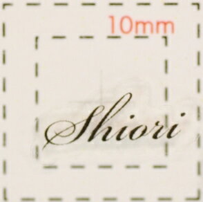名前 ネイルシール【アルファベット・イニシャル】デザイン( Shiori　しおり)1シート6枚入（結婚式　ネ..