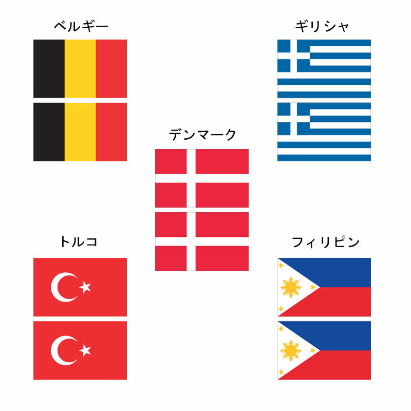 ＜国旗フェイスシール＞　ベルギー